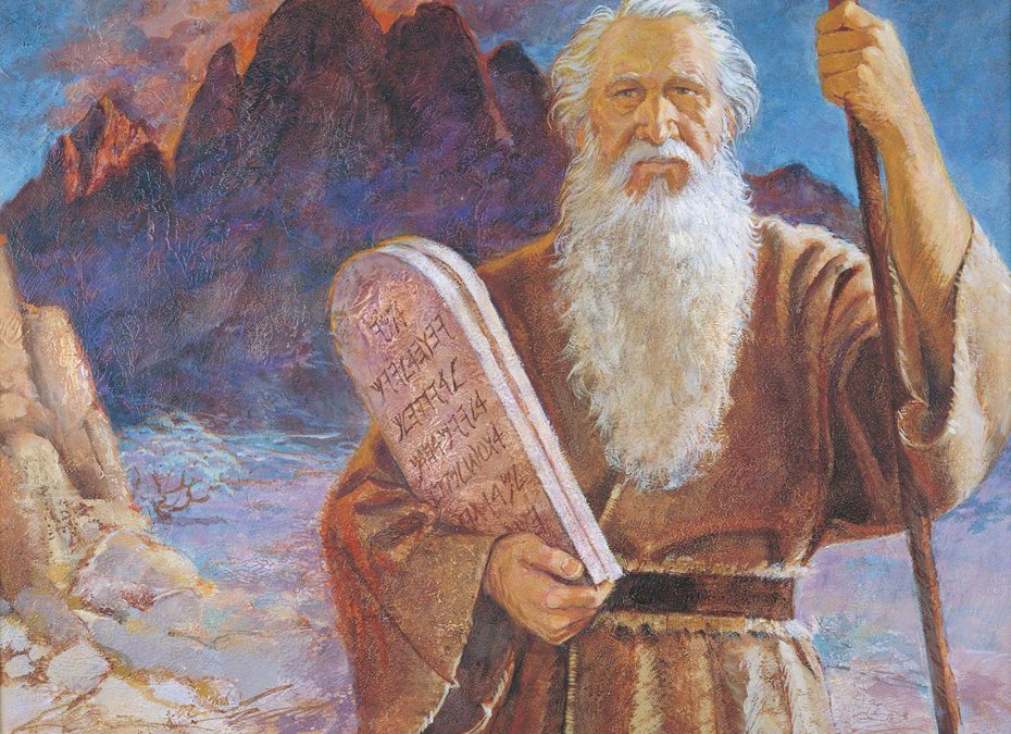How was baptism done at the time of Moses in the Desert?