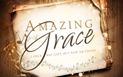 What verses in “Amazing Grace” run counter to Mormon doctrine?
