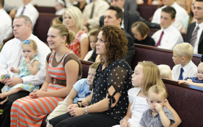 At what point should noisy children be taken out of Sacrament Meeting?
