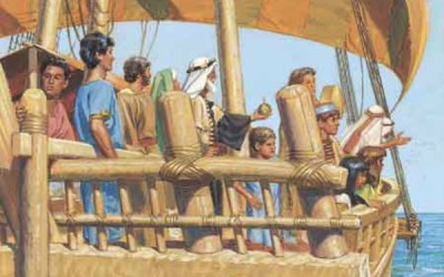 Where was the promised land that Nephi and his family sailed to?