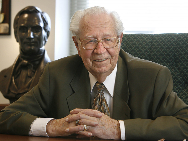Patriarch Eldred G. Smith of the LDS Church is seen in this 2006 file photo.
