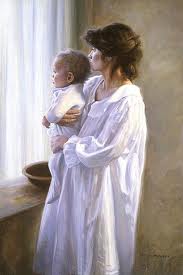 mormon mother and child