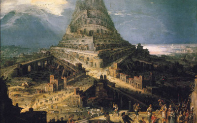 Why is the myth of the Tower of Babel presented as factual?