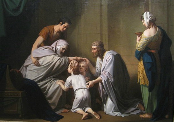 Jacob blessing Ephraim and Manasseh
