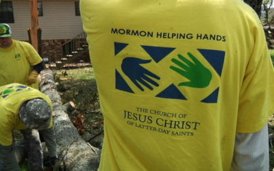 Is it okay to wear t-shirts that proselytize during service projects?