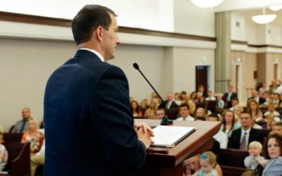 What is the difference between a testimony and a talk?
