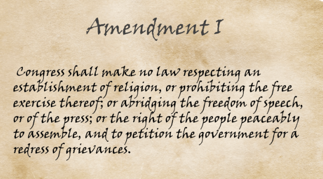 If the U.S. 1st Amendment was banned, would the Church follow it?