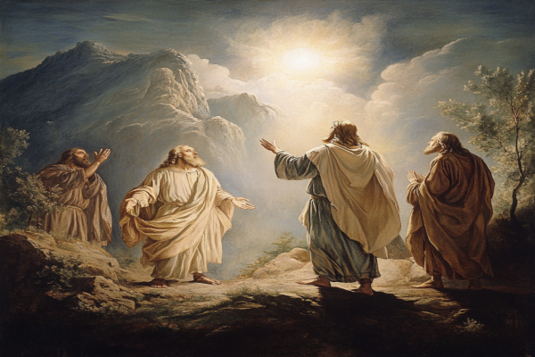 What was the significance of Moses and Elijah appearing at the Mount of Transfiguration?