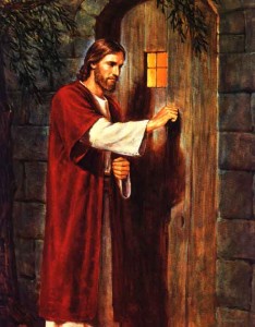 Mormon Christ knocking