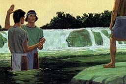 Nephi baptism Mormon