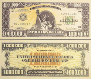 one million dollars